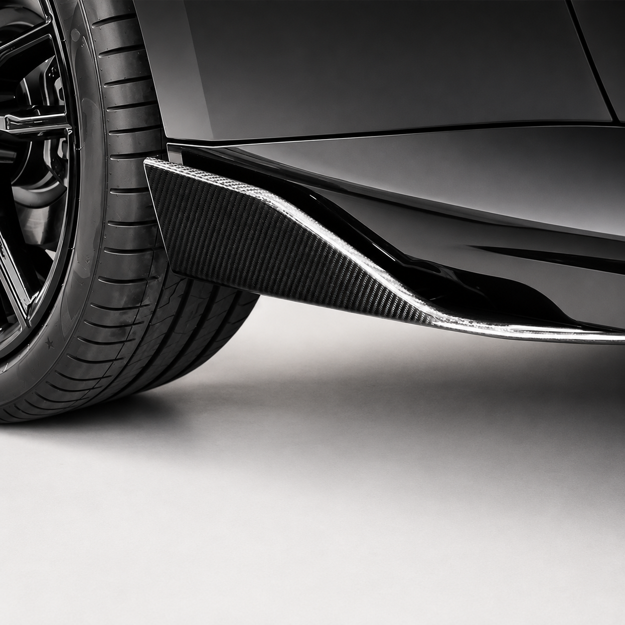 BMW 2 Series G42 M Style Dry Carbon Fiber Side Skirt Extensions