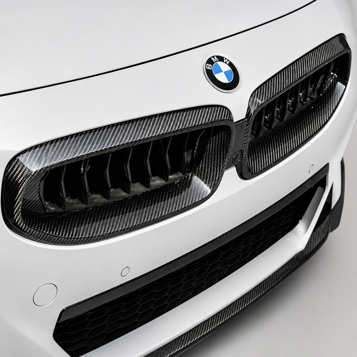 BMW G42 2 Series Dry Carbon Fiber Front Kidney Grilles