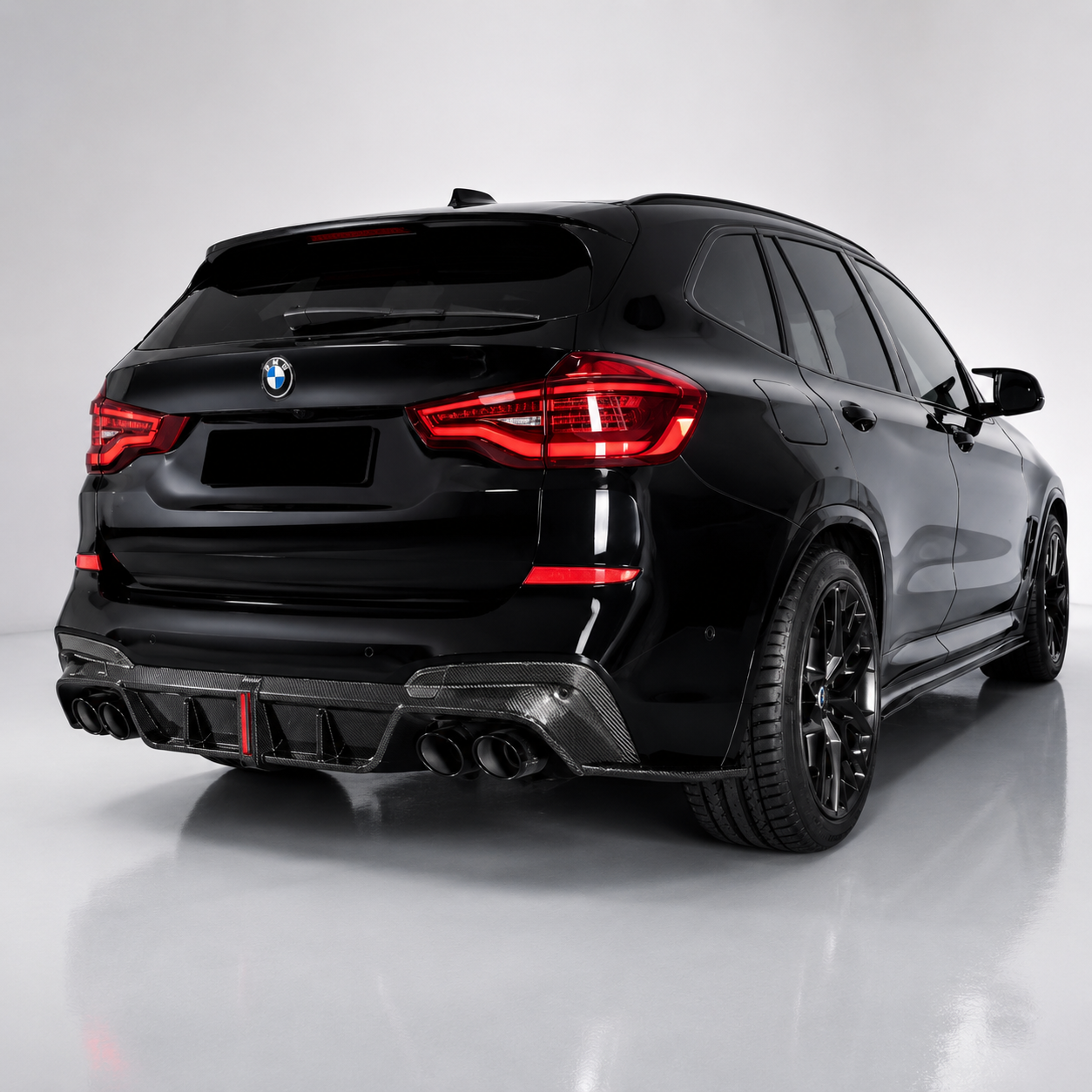 BMW X3M F97 Pre-LCI LED Dry Carbon Fiber Rear Diffuser