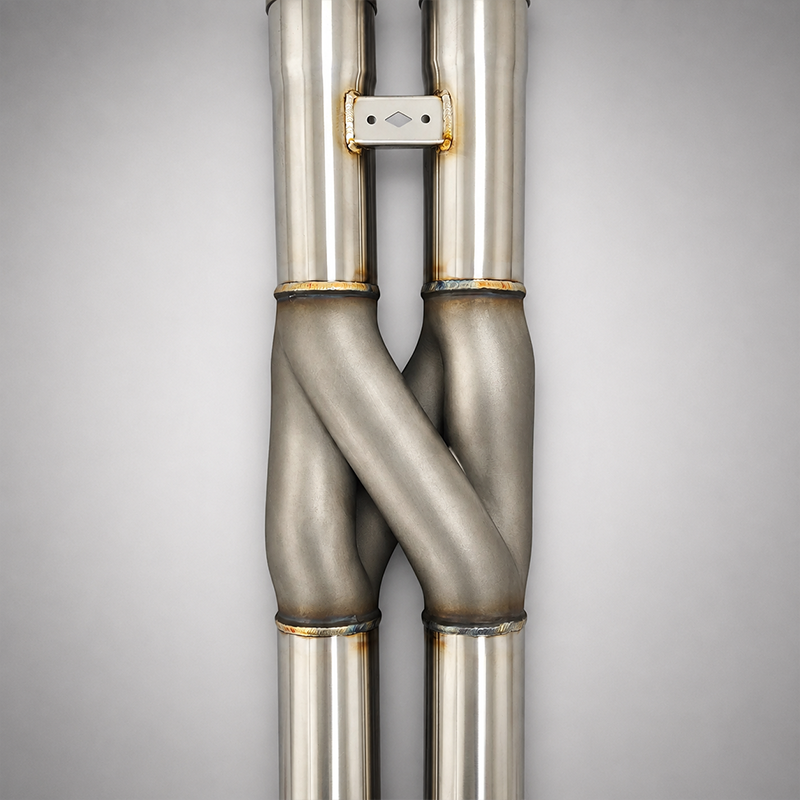 BMW X5M F95 LCI / X6M F96 LCI S68 4.4T SS304 Valved Catback Exhaust System with Z-Pipe