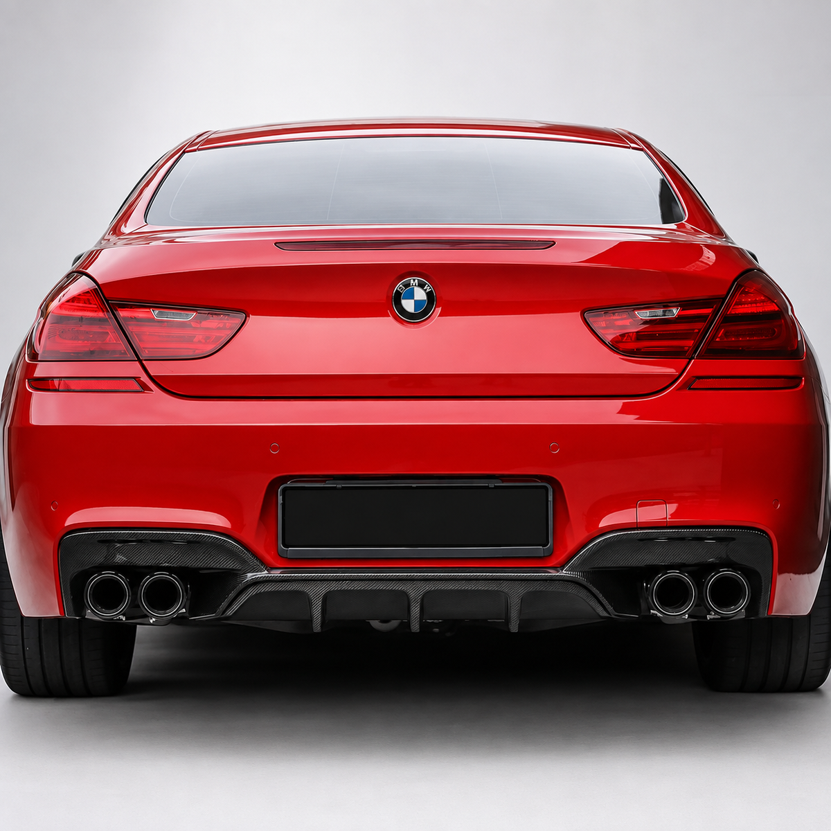 BMW F06 F12 F13 M6 V Style Dry Carbon Fiber Rear Bumper Diffuser