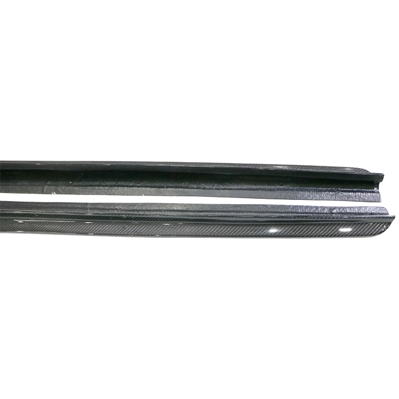BMW F91 F92 F93 M8 V Style Dry Carbon Fiber Side Skirt Extensions