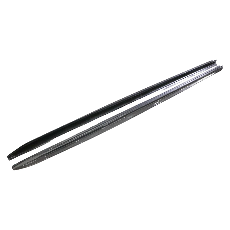 BMW F91 F92 F93 M8 V Style Dry Carbon Fiber Side Skirt Extensions