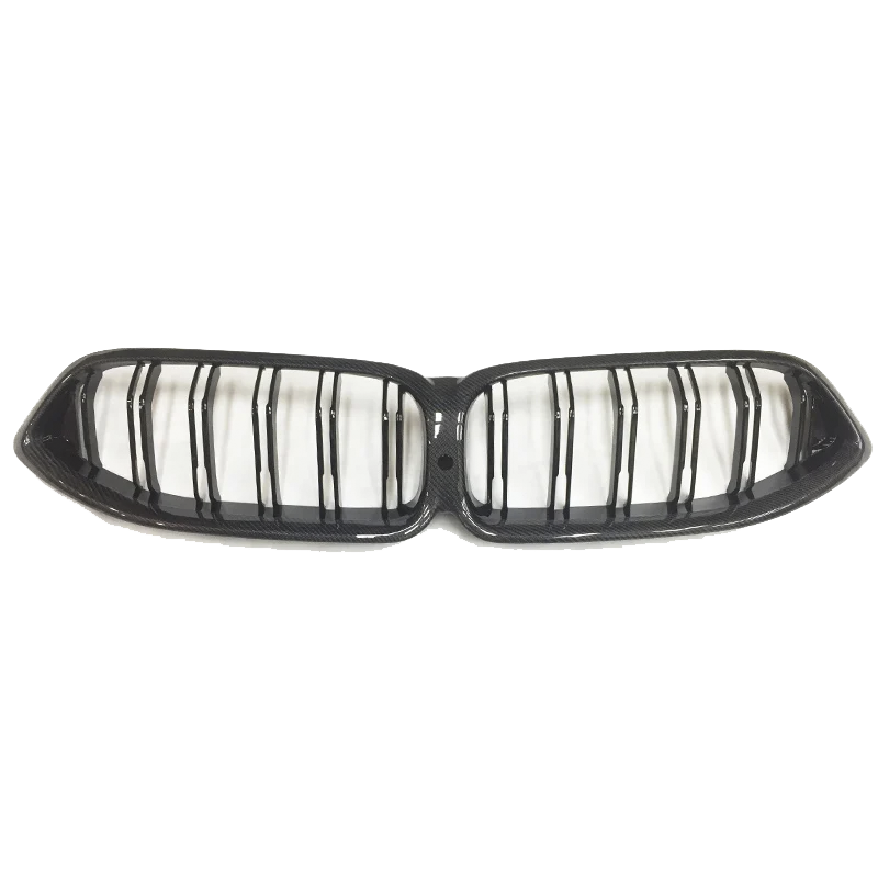 BMW G14 G15 G16 F91 F92 F93 M8 8 Series Double Slat Dry Carbon Fiber Front Kidney Grilles