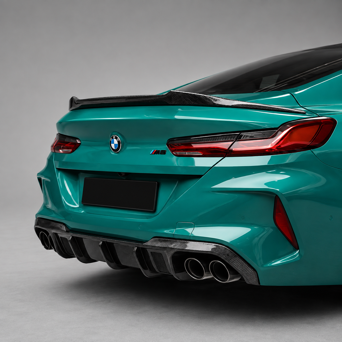 BMW F91 F92 F93 M8 Dry Carbon Fiber Rear Bumper Diffuser