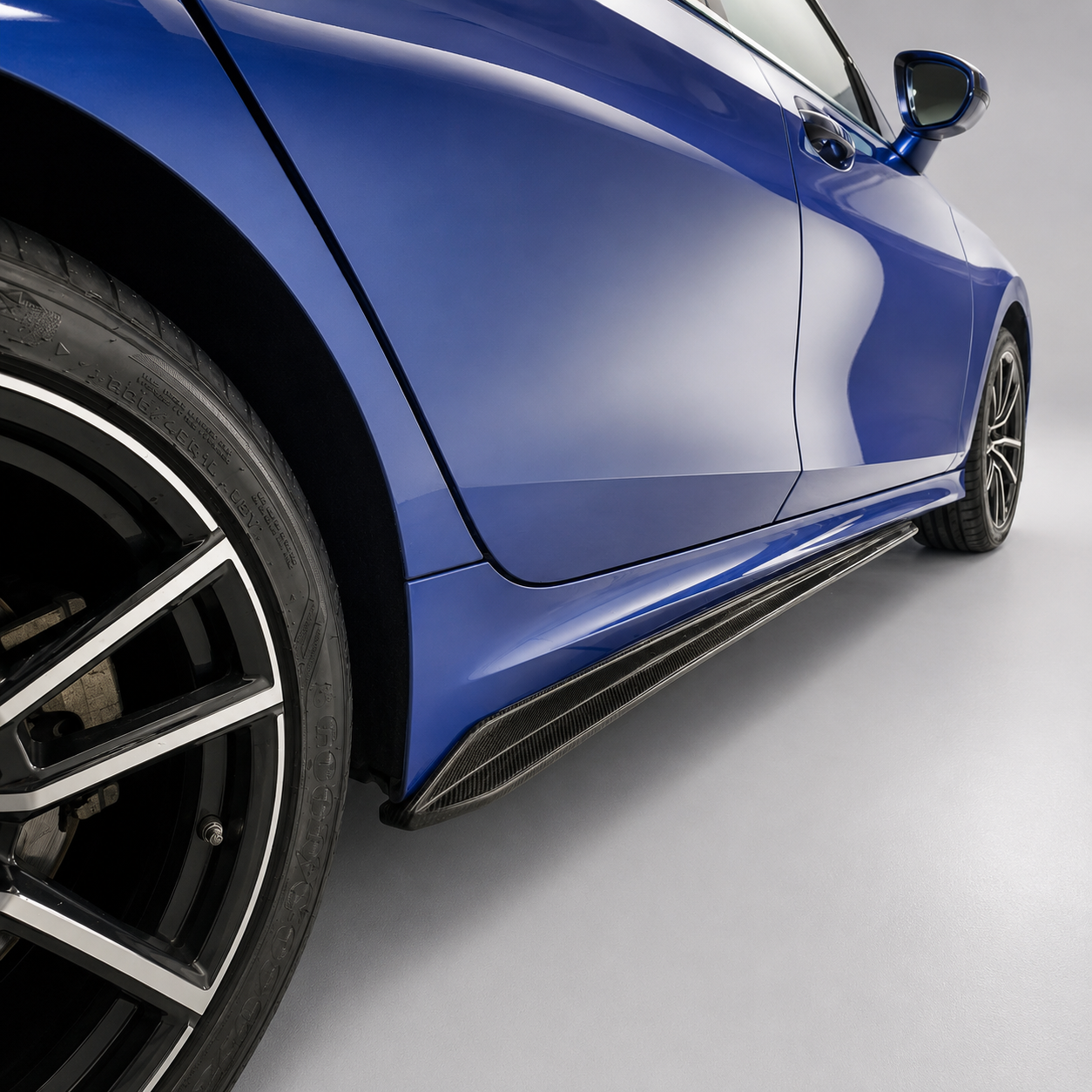 BMW G20 G28 3 Series MP Style Dry Carbon Fiber Side Skirt Extensions