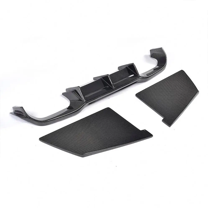 BMW F87 M2 4-Piece Dry Carbon Fiber Rear Bumper Diffuser