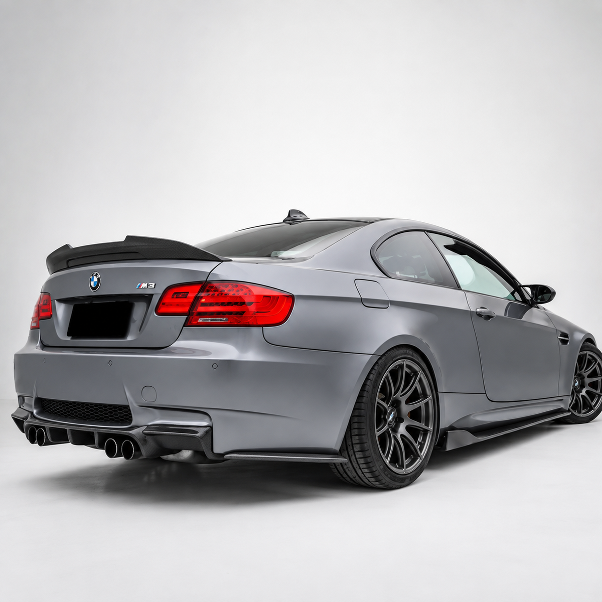 BMW E92 E93 M3 GTS-V Style Dry Carbon Fiber Rear Bumper Diffuser