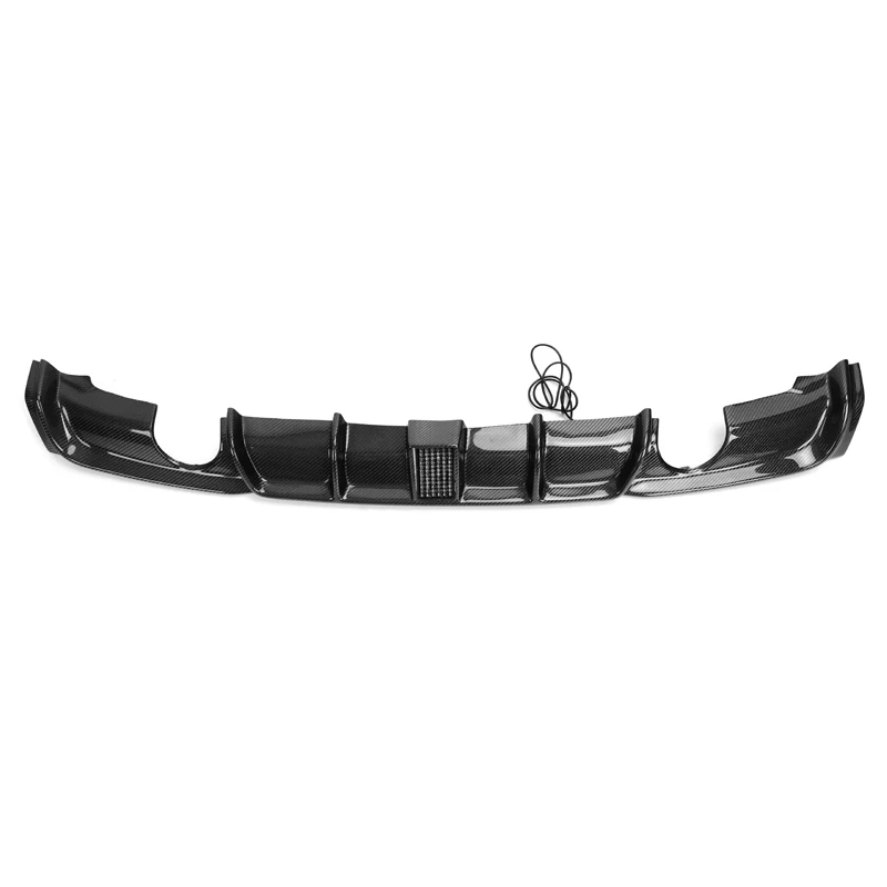 BMW F30 F35 3 Series Carbon Fiber Rear Bumper Diffuser with LED
