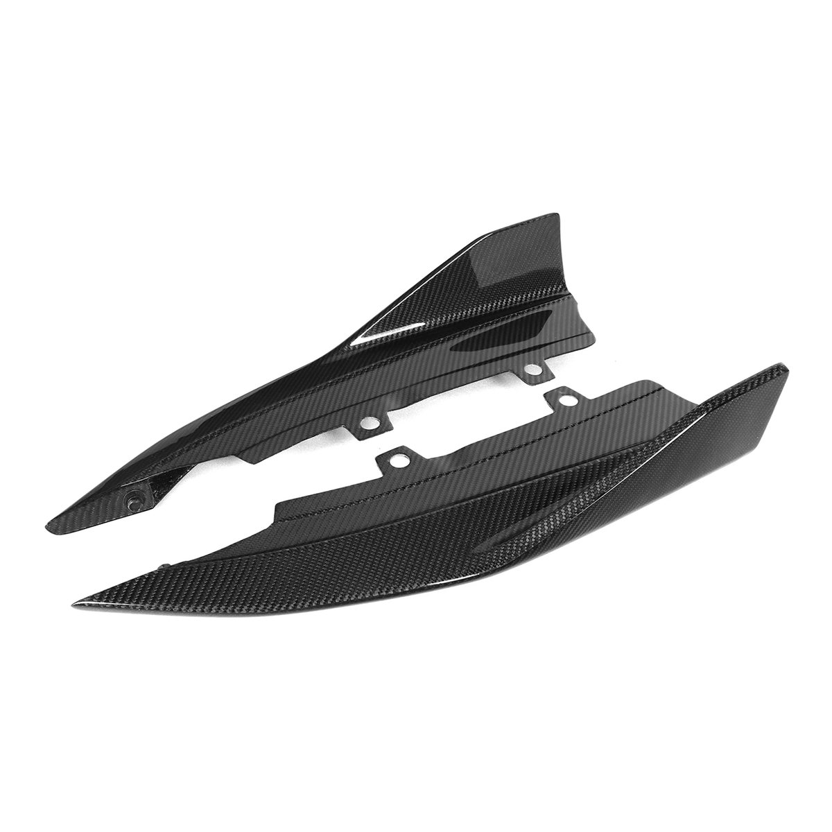 BMW G20 3 Series AO Style Dry Carbon Fiber Rear Diffuser Splitters (2019–2023)