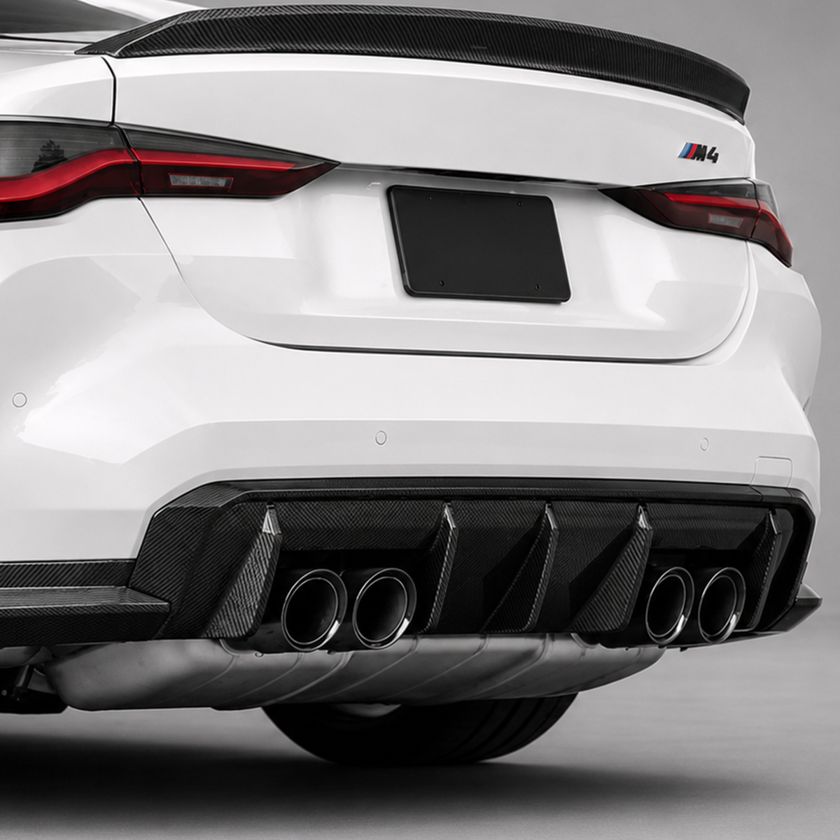 BMW G80 G82 M3 M4 Dry Carbon Fiber Rear Diffuser Upper Trim Cover