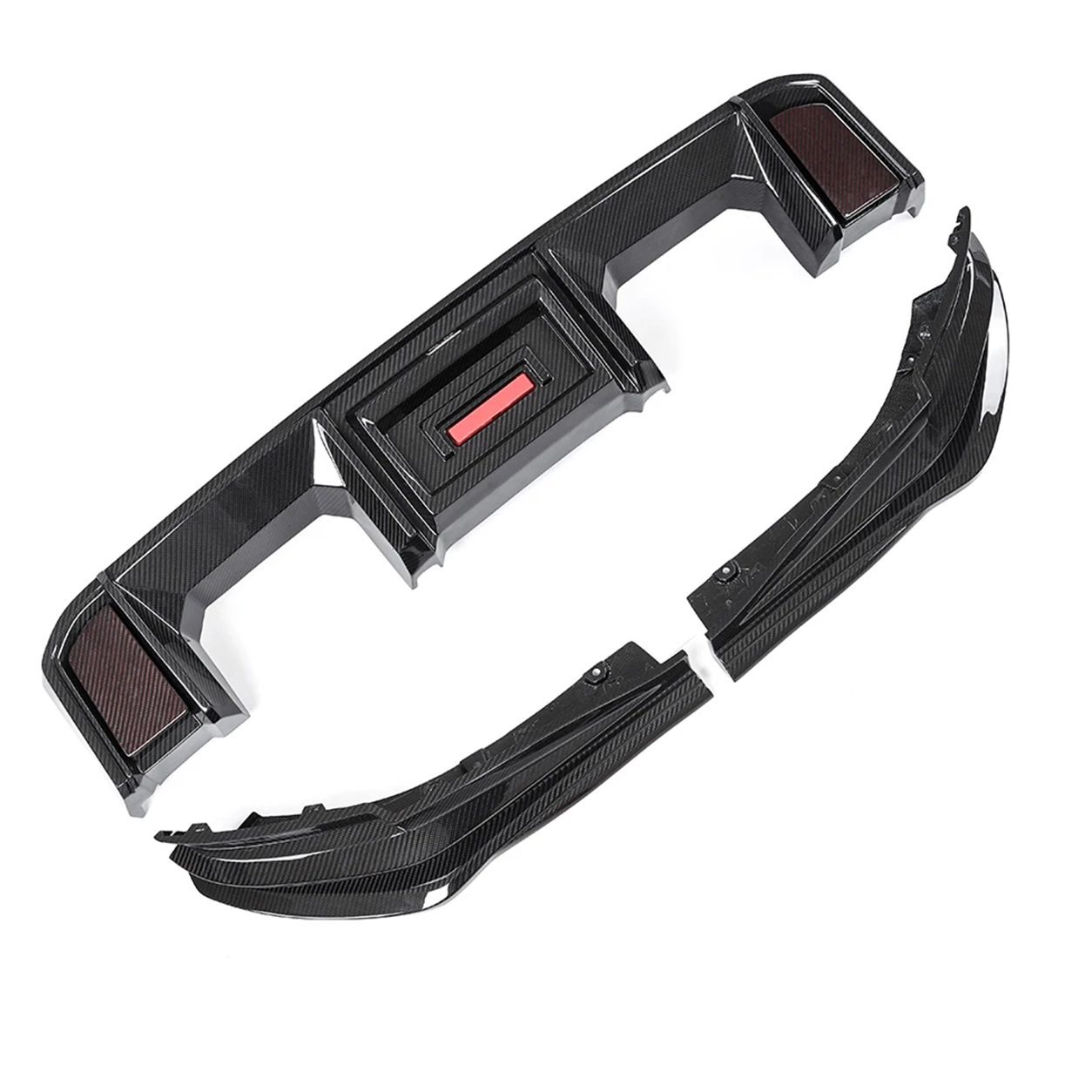 BMW G80 G82 M3 M4 AX Style Dry Carbon Fiber Rear Bumper Diffuser