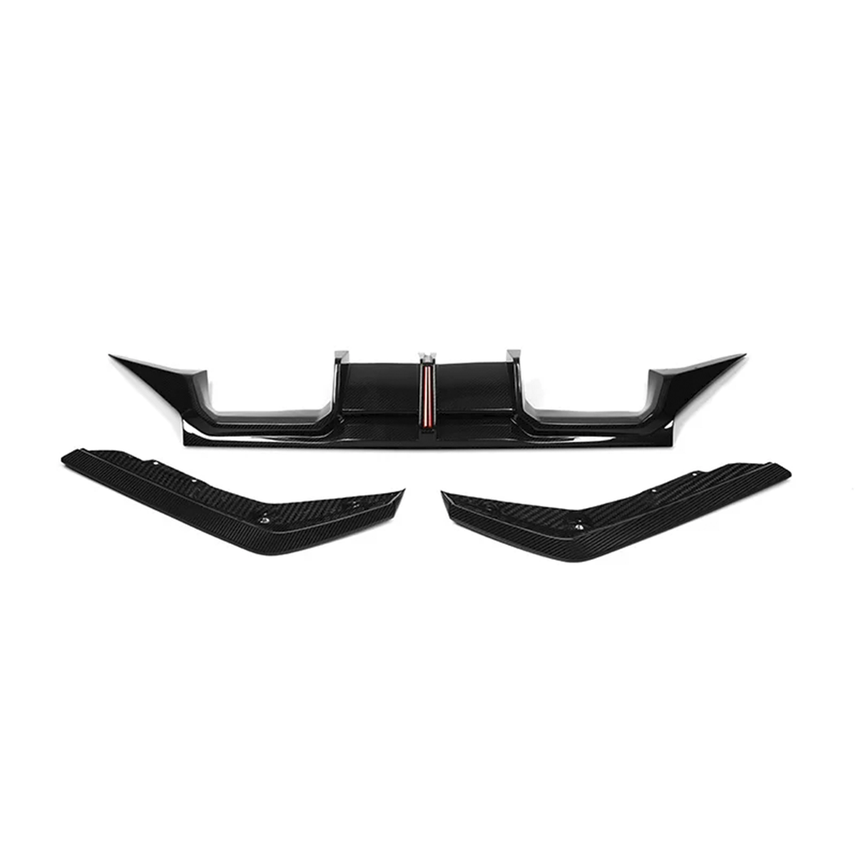 BMW G87 M2 TR Style Dry Carbon Fiber Rear Diffuser with LED Lights