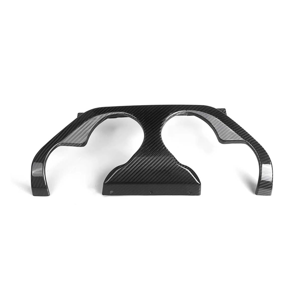 BMW G87 M2 MP Style Gloss Carbon Fiber Rear Bumper Lower Diffuser Middle Trim