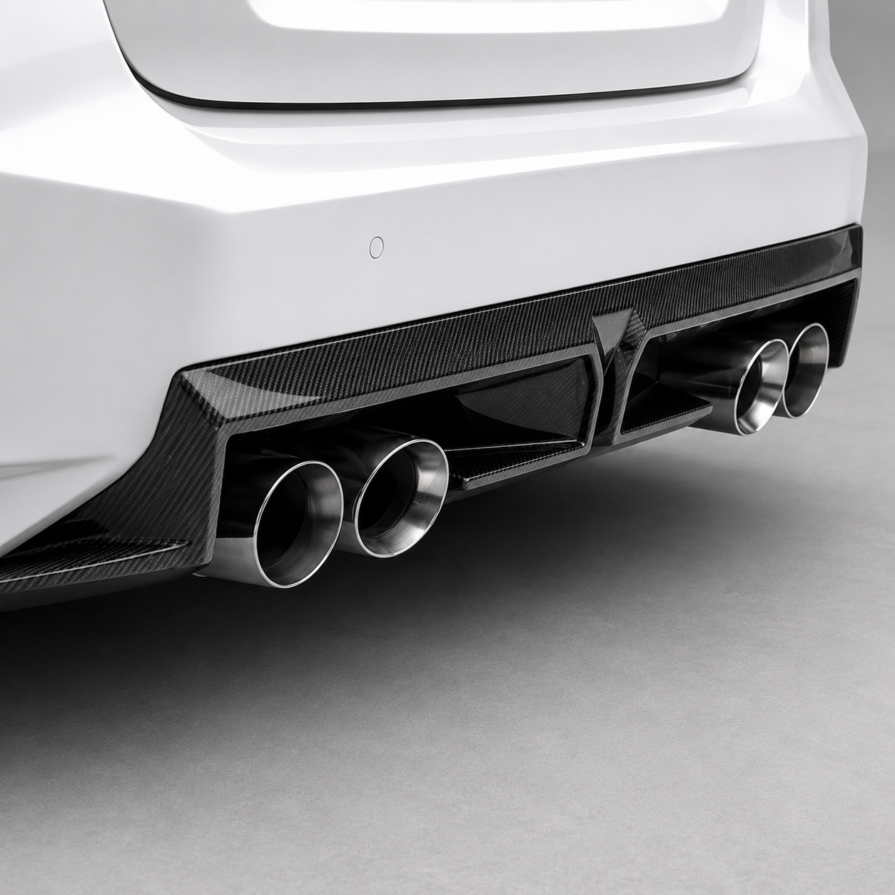 BMW G87 M2 CS Style Dry Carbon Fiber Rear Diffuser Splitter