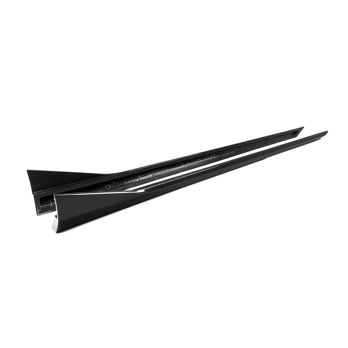 BMW G90 G99 M5 MP Style Dry Carbon Fiber Side Skirt Extensions