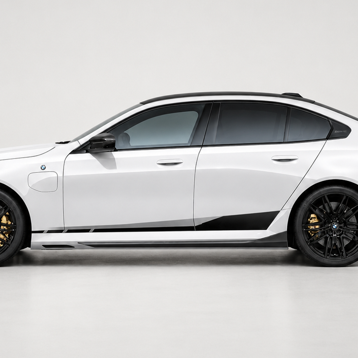 BMW G90 G99 M5 MP Style Dry Carbon Fiber Side Skirt Extensions