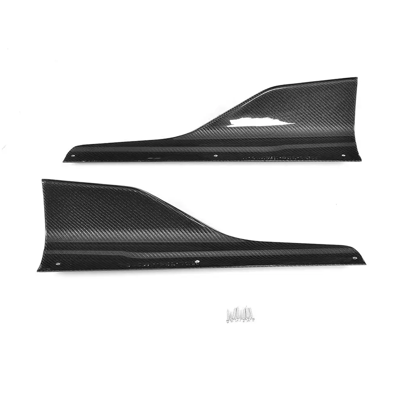 BMW F87 M2 M2 Competition Dry Carbon Fiber Side Skirt Splitters