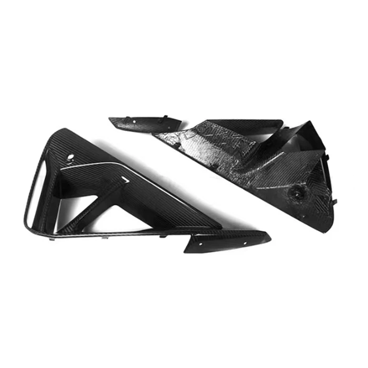 BMW G42 2 Series Dry Carbon Fiber Fog Light Air Vent Bumper Trims