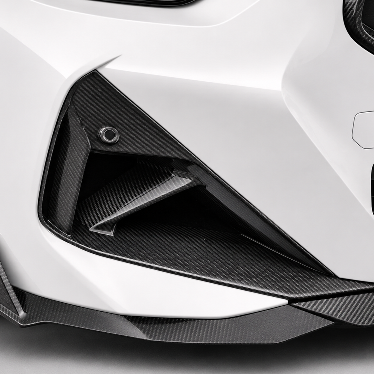 BMW G42 2 Series Dry Carbon Fiber Fog Light Air Vent Bumper Trims