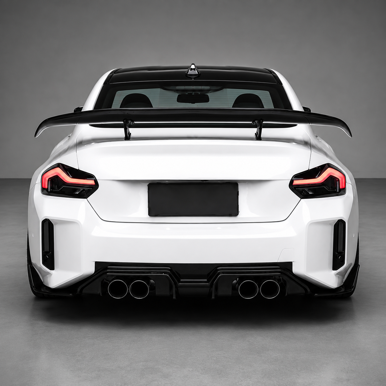 BMW G87 M2 G42 G80 G82 Dry Carbon Fiber Swan Neck Rear Wing Spoiler