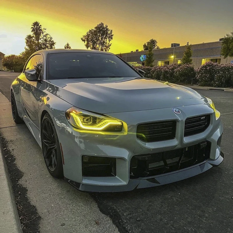 BMW CSL Style Yellow DRL LED Lights Module Set For BMW 2 Series & M2 (G42/G87)