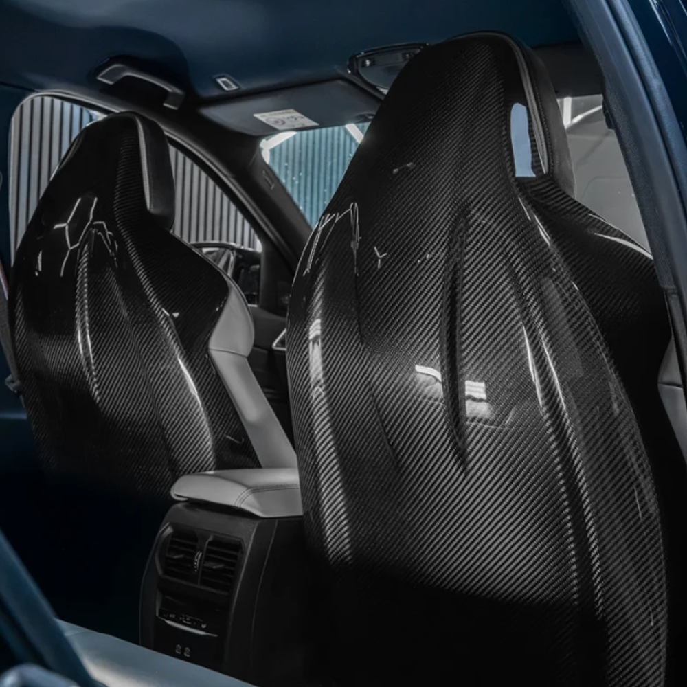 BMW G80 M3 G82 G83 M4 Dry Carbon Fiber Seat Back Cover Trim | Interior Carbon Upgrade