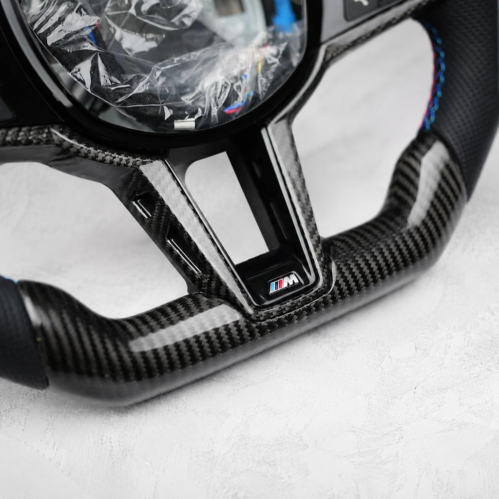 BMW M Custom LED Carbon Fiber Steering Wheel | G87 G80 G81 G82 G83 G90 G99 | M2 M3 M4 M5 M Performance