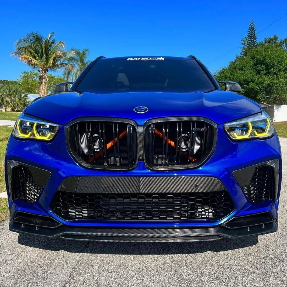 BMW X5M X6M F95 F96 CSL Style Yellow DRL LED Module Set | 2019–2022