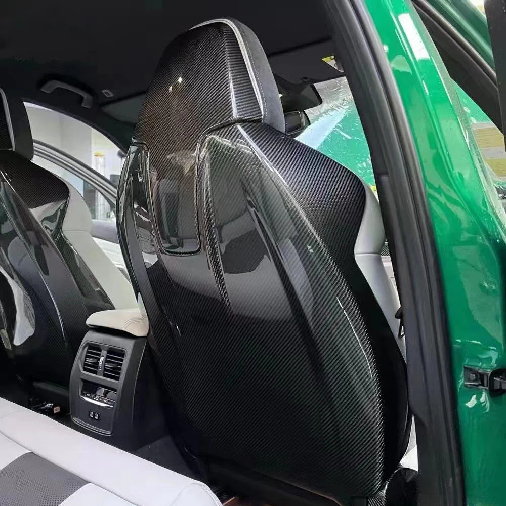 BMW M Carbon Fiber Seat Backrest Cover Dry Carbon Interior Upgrade | G87 G80 G82 G83 F97 F98 M2 M3 M4 X3M X4M