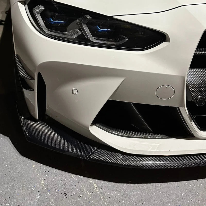 BMW G80 G81 M3 G82 G83 M4 CSL Style Dry Carbon Fiber Front Lip Splitter (2021+)