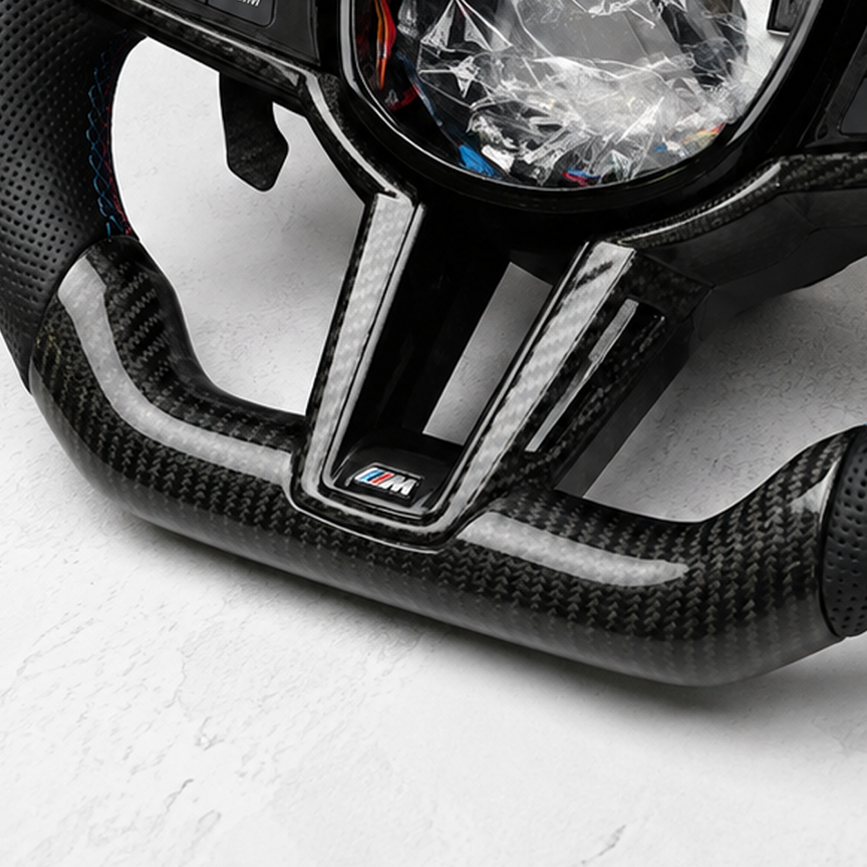 BMW M Custom LED Carbon Fiber Steering Wheel | G87 G80 G81 G82 G83 G90 G99 | M2 M3 M4 M5 M Performance