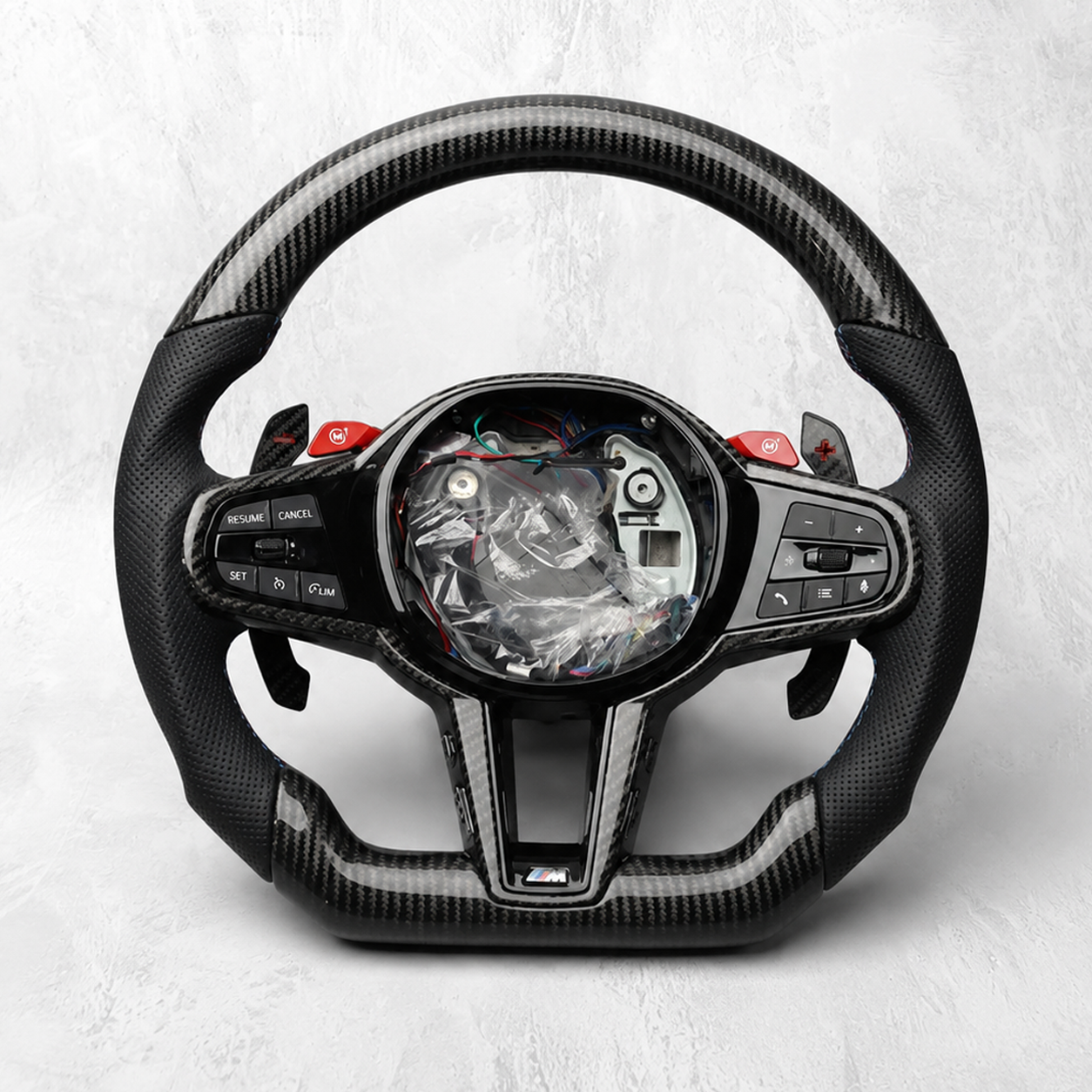 BMW M Custom LED Carbon Fiber Steering Wheel | G87 G80 G81 G82 G83 G90 G99 | M2 M3 M4 M5 M Performance