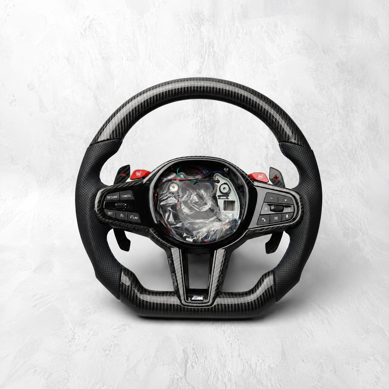 BMW M Custom LED Carbon Fiber Steering Wheel | G87 G80 G81 G82 G83 G90 G99 | M2 M3 M4 M5 M Performance