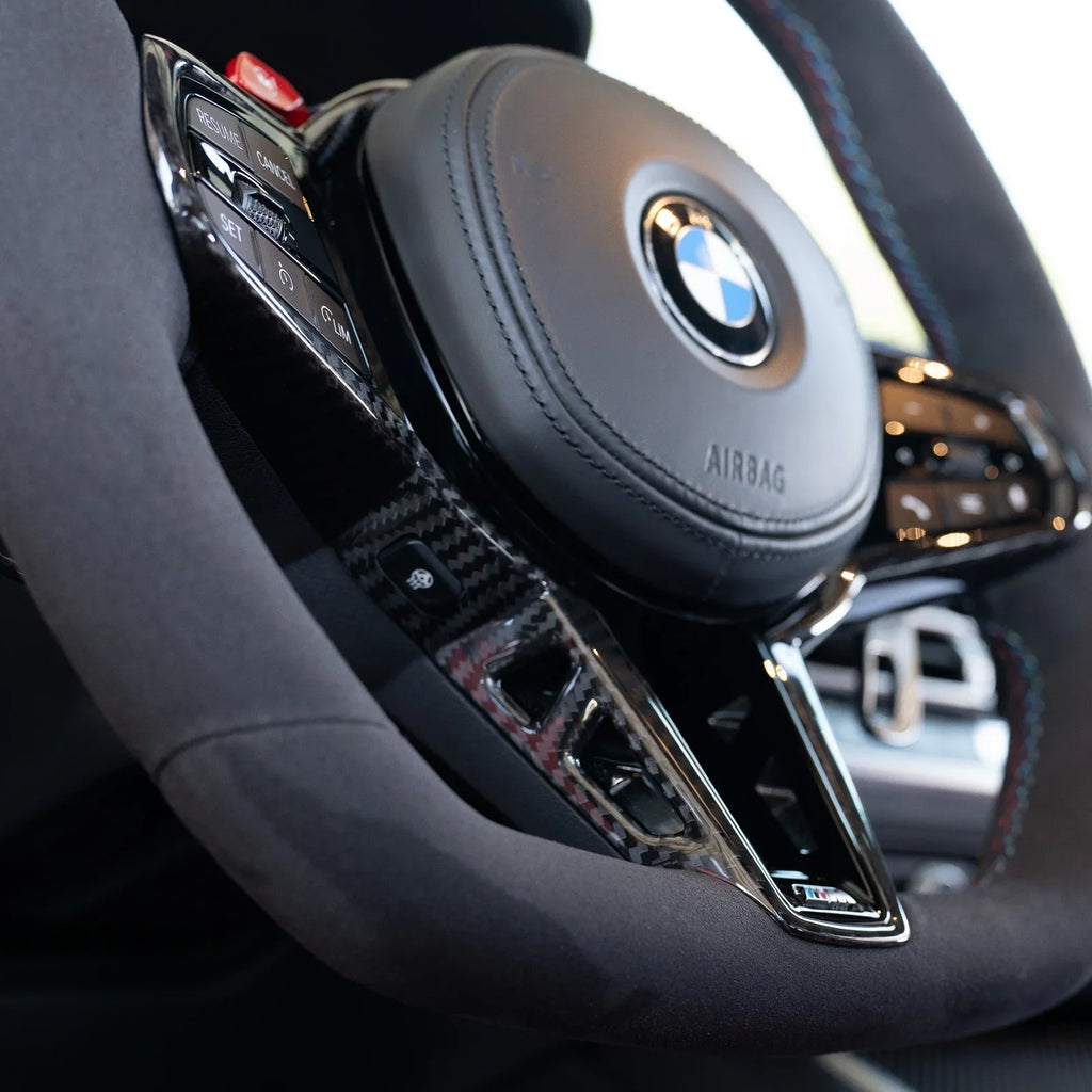 BMW M Custom LED Carbon Fiber Steering Wheel | G87 G80 G81 G82 G83 G90 G99 | M2 M3 M4 M5 M Performance