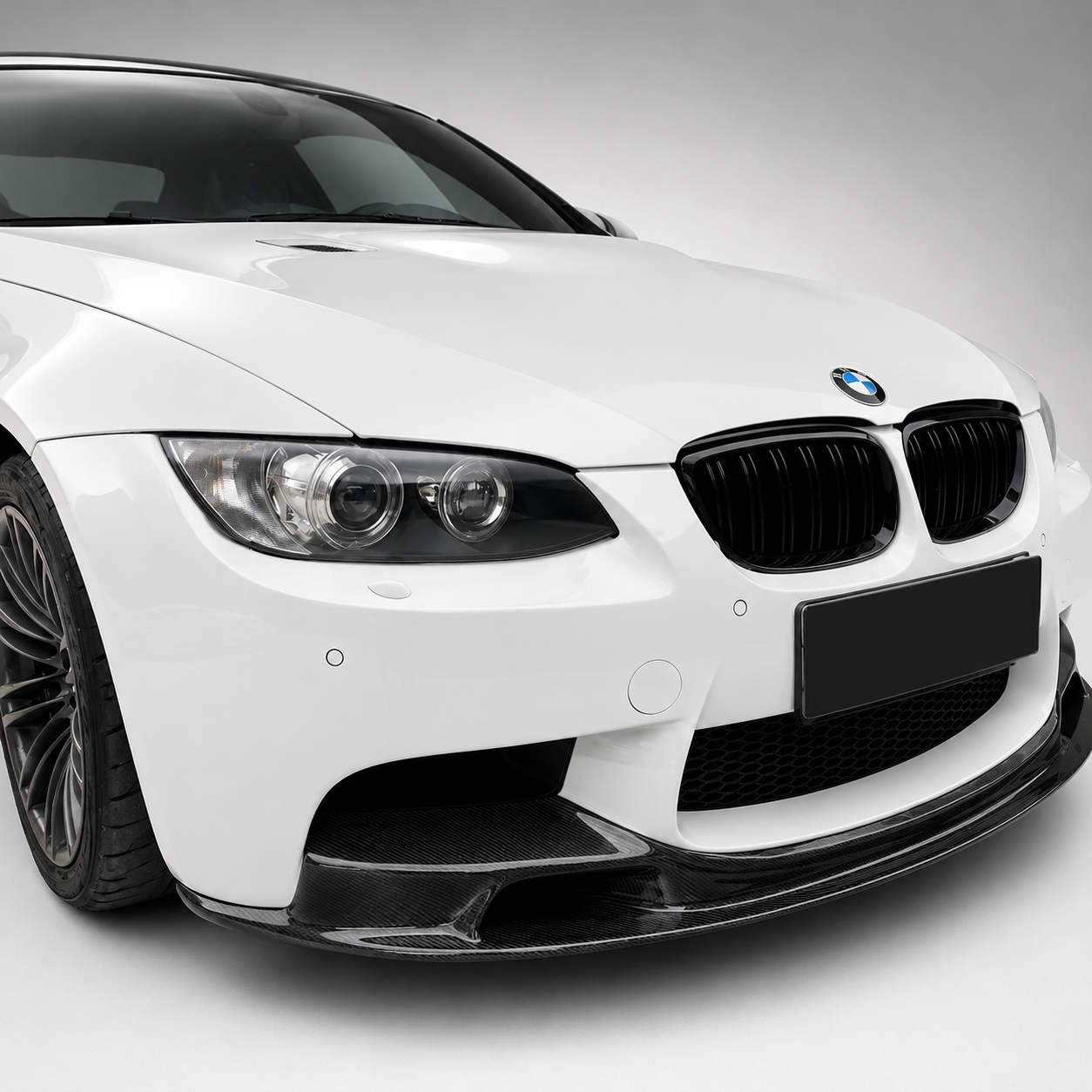 BMW E90 E92 M3 GTS-V Style Dry Carbon Fiber Large Front Lip