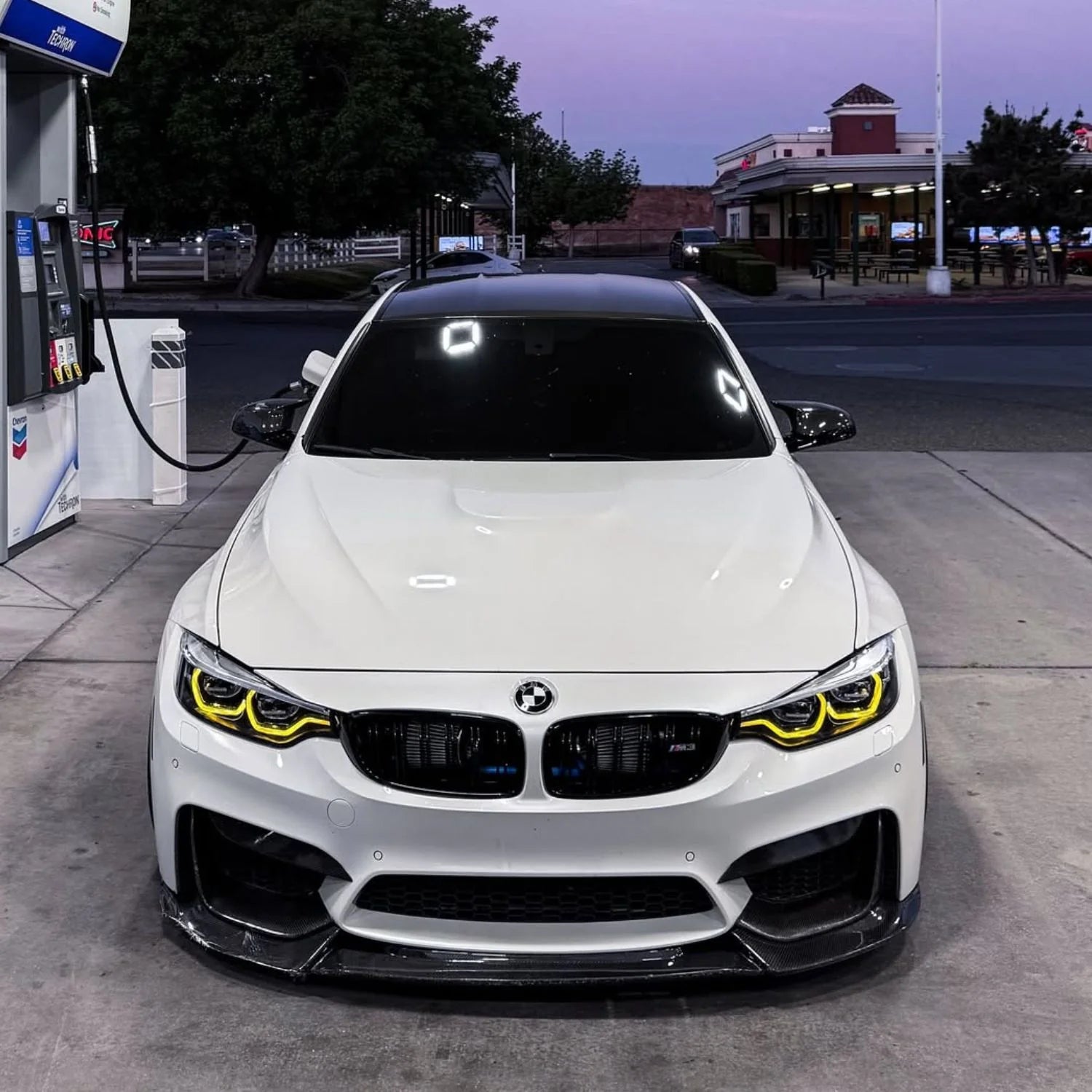 BMW CSL Style Yellow DRL LED Lights Module Set For BMW M3 & M4 (F80/F82/F83)