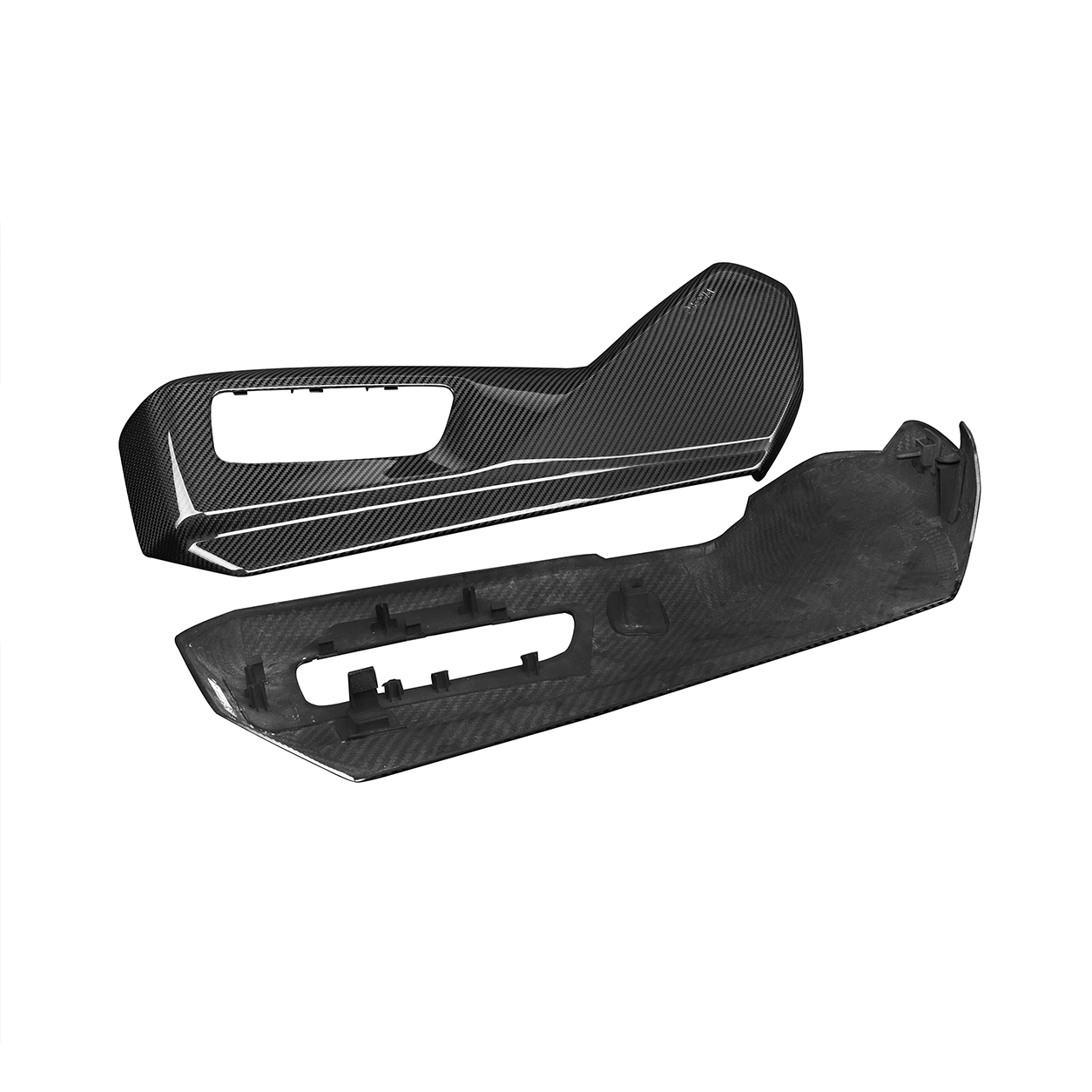 BMW G90 G99 M5 OEM Style Dry Carbon Fiber Interior Side Trim Covers