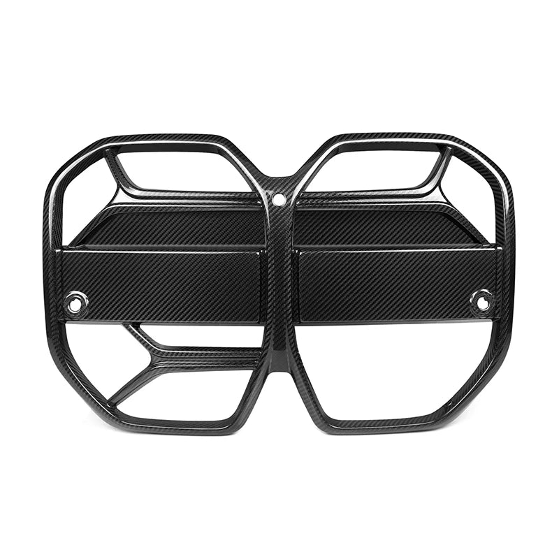 Dry Carbon Fiber Grill With ACC for BMW 4 Series I4 4- Door Bev Sedan 2021+ I4 Front Bumper Grille