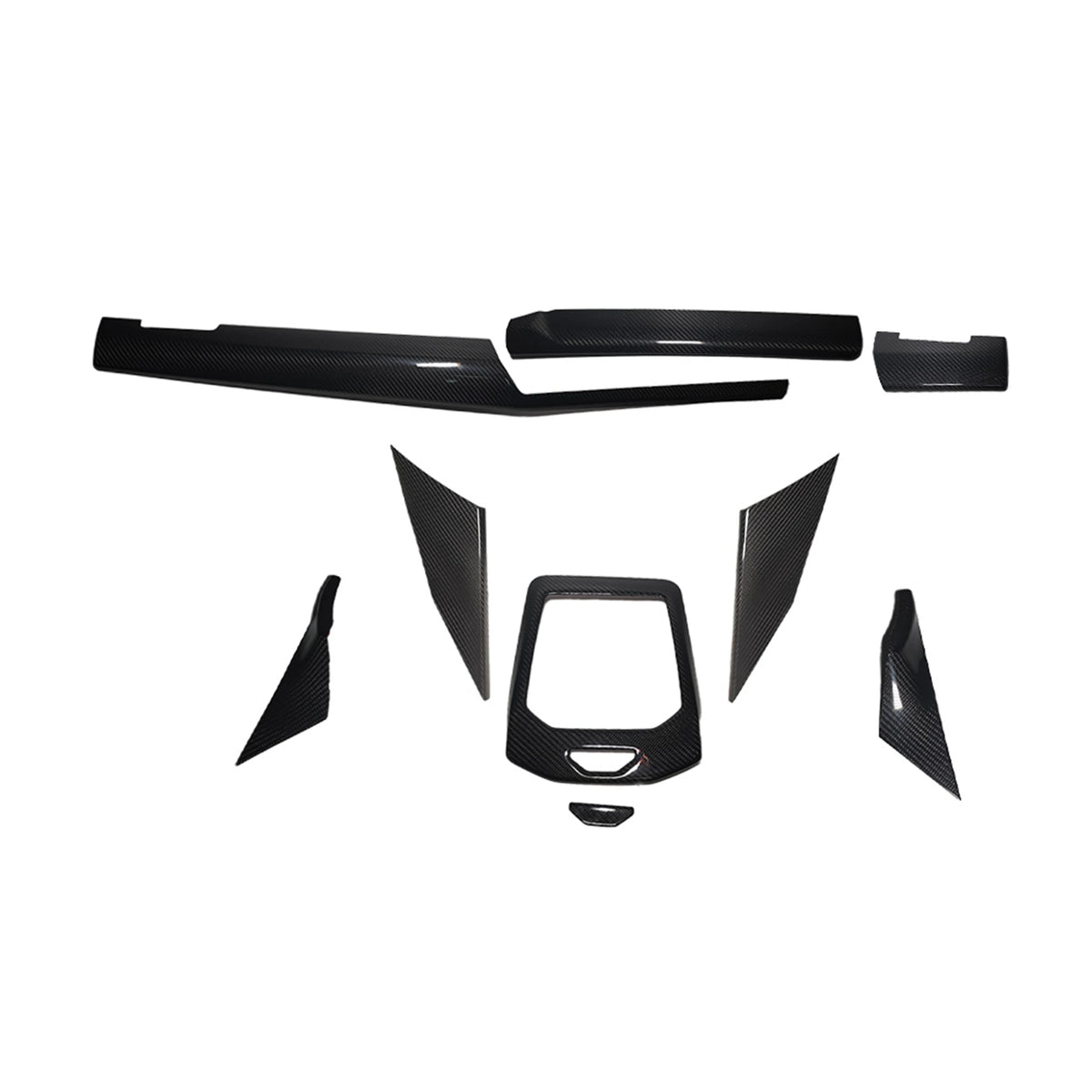 BMW G60 LHD Dry Carbon Fiber Interior Trim Set (9-Piece)