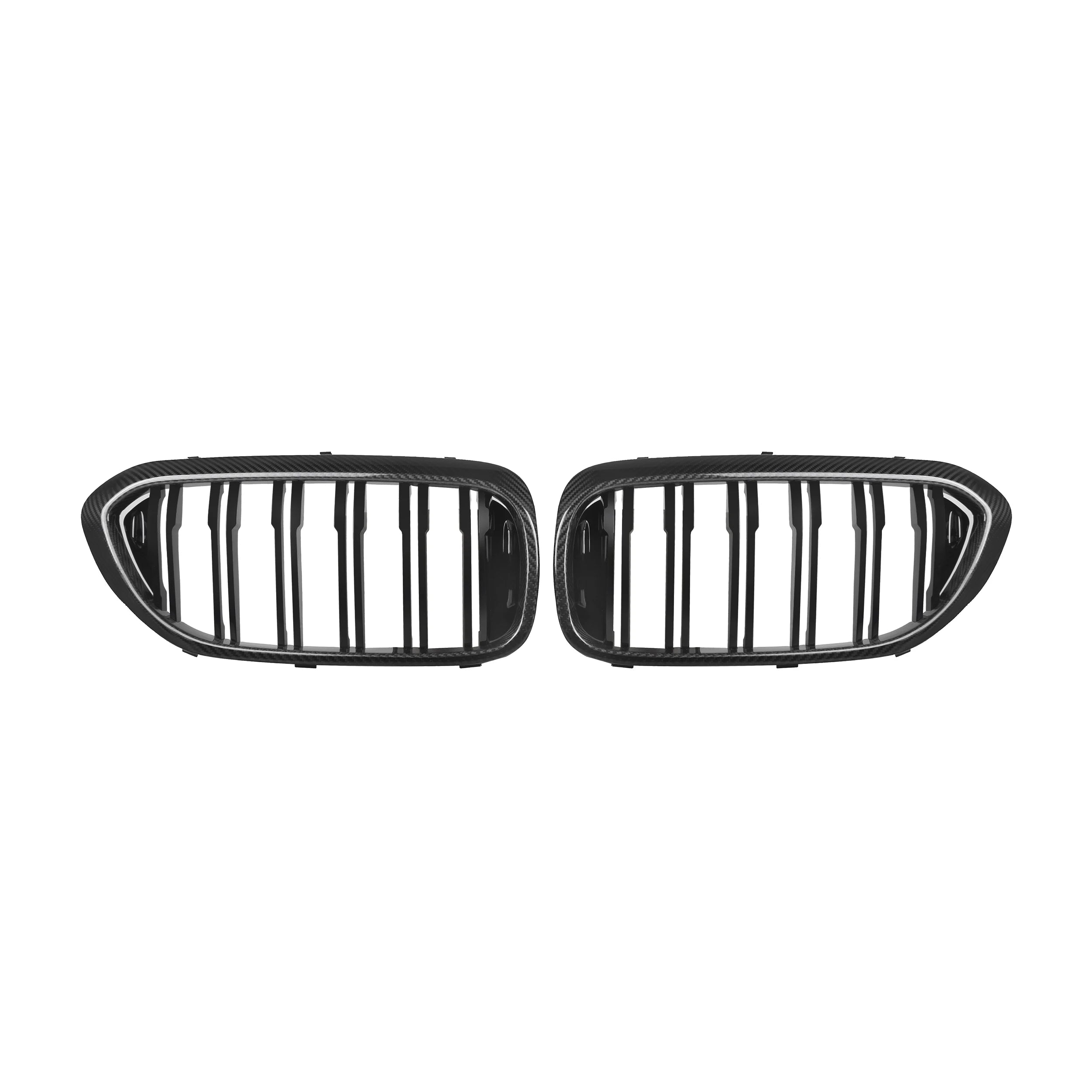 BMW G30 / F90 Dry Carbon Fiber Dual Slat Kidney Grilles (2017–2020)