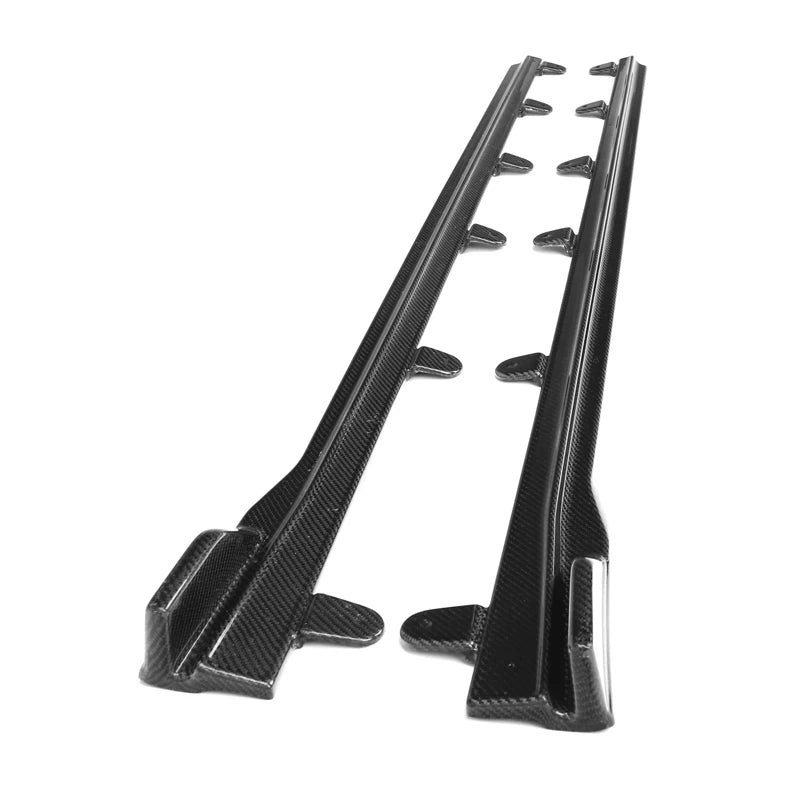 BMW G22 4 Series Dry Carbon Fiber Blade Style Side Skirts (2021+)