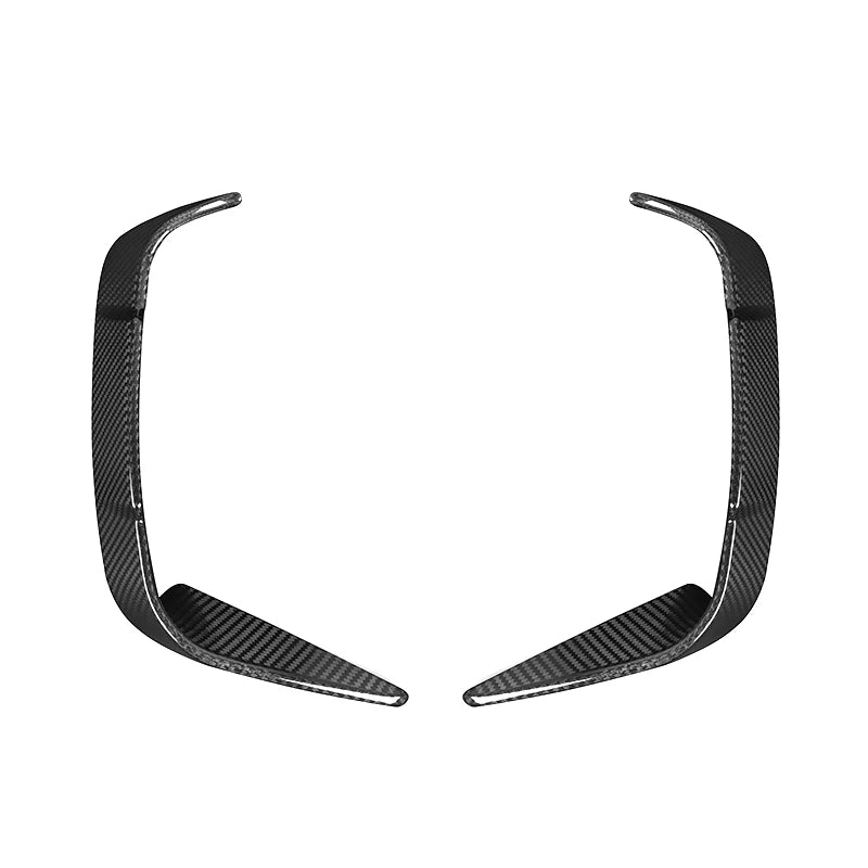 BMW G22 / G23 Dry Carbon Fiber SQ Style Rear Side Canards Splitters (2021+)