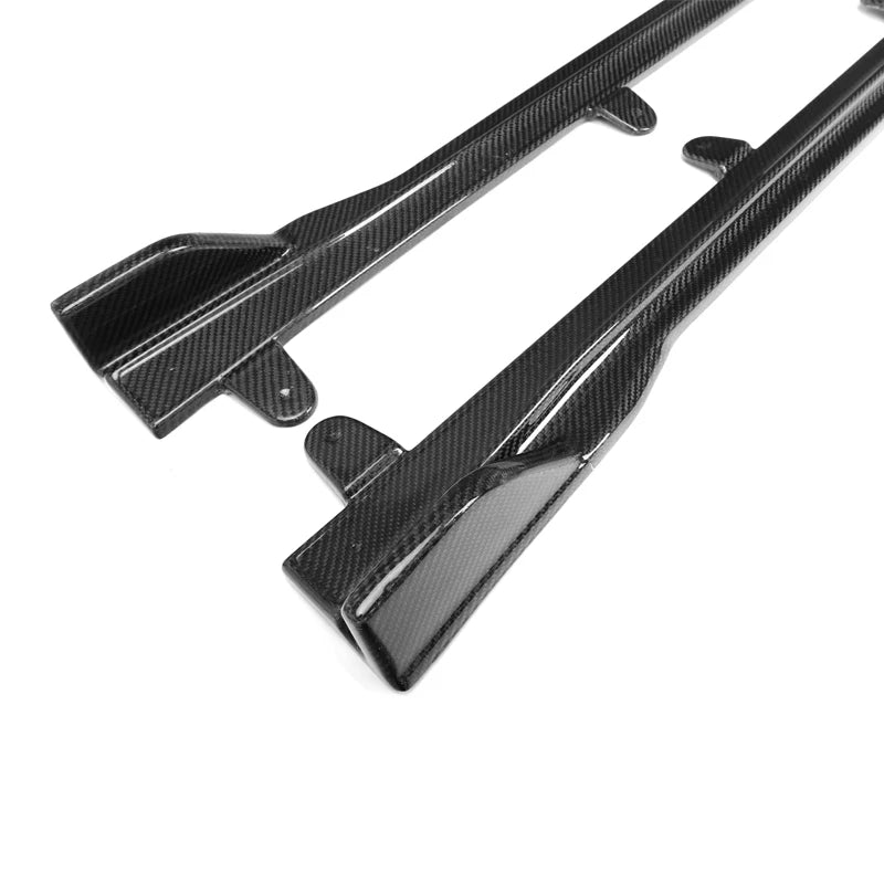 BMW G22 4 Series Dry Carbon Fiber Blade Style Side Skirts (2021+)