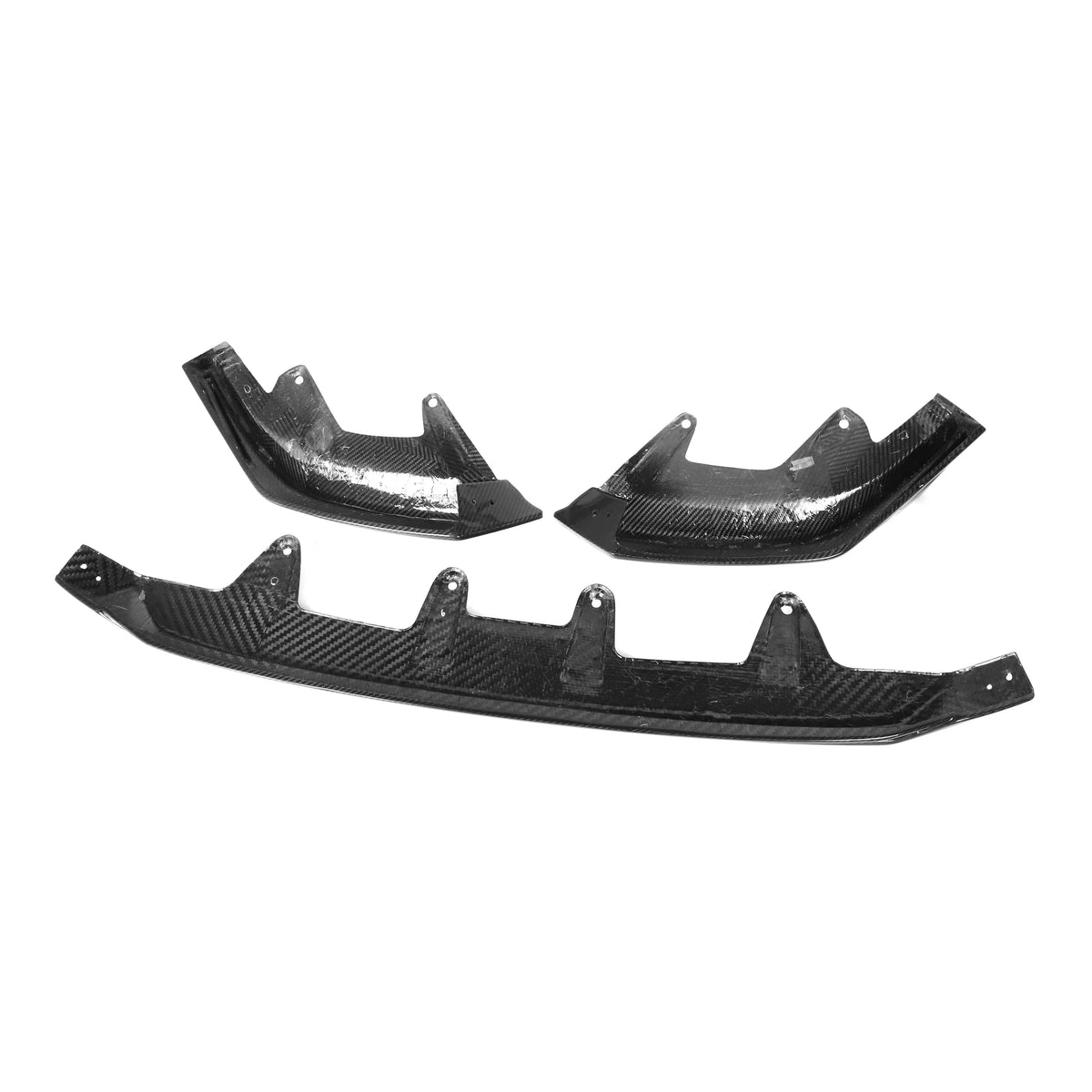 BMW G60 5 Series Dry Carbon Fiber TK Style Front Lip Splitter (2024+)