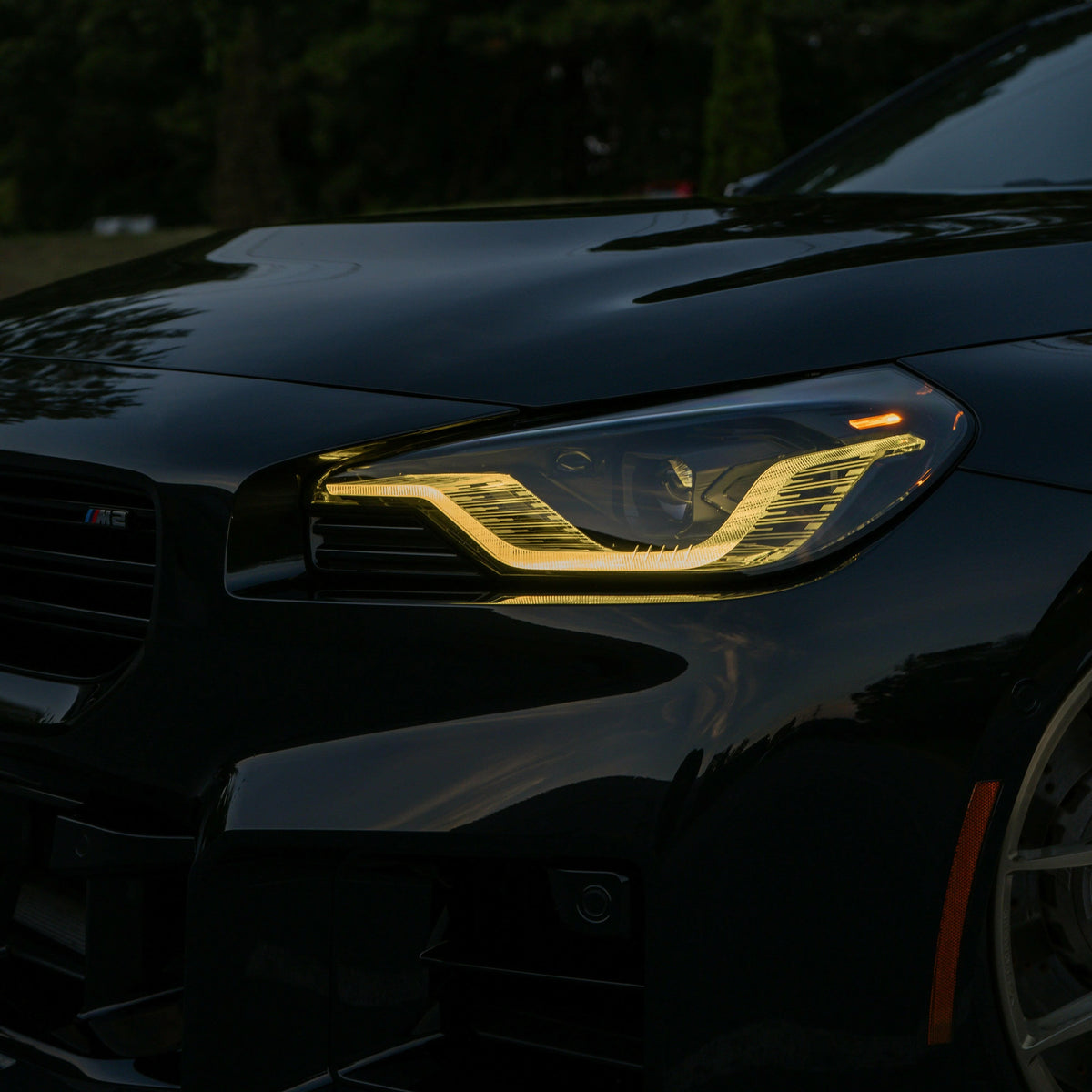 BMW CSL Style Yellow DRL LED Lights Module Set For BMW 2 Series & M2 (G42/G87)