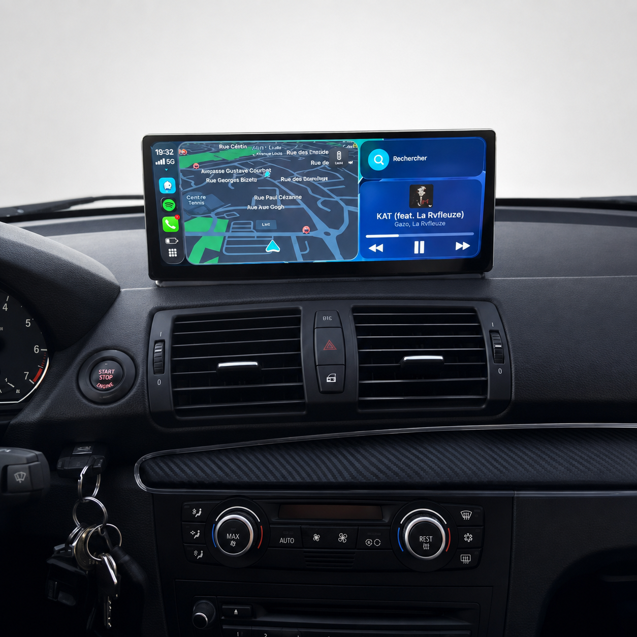 BMW 1 Series E81 / E82 / E87 / E88 12.3" Apple CarPlay & Android Auto Touchscreen Display