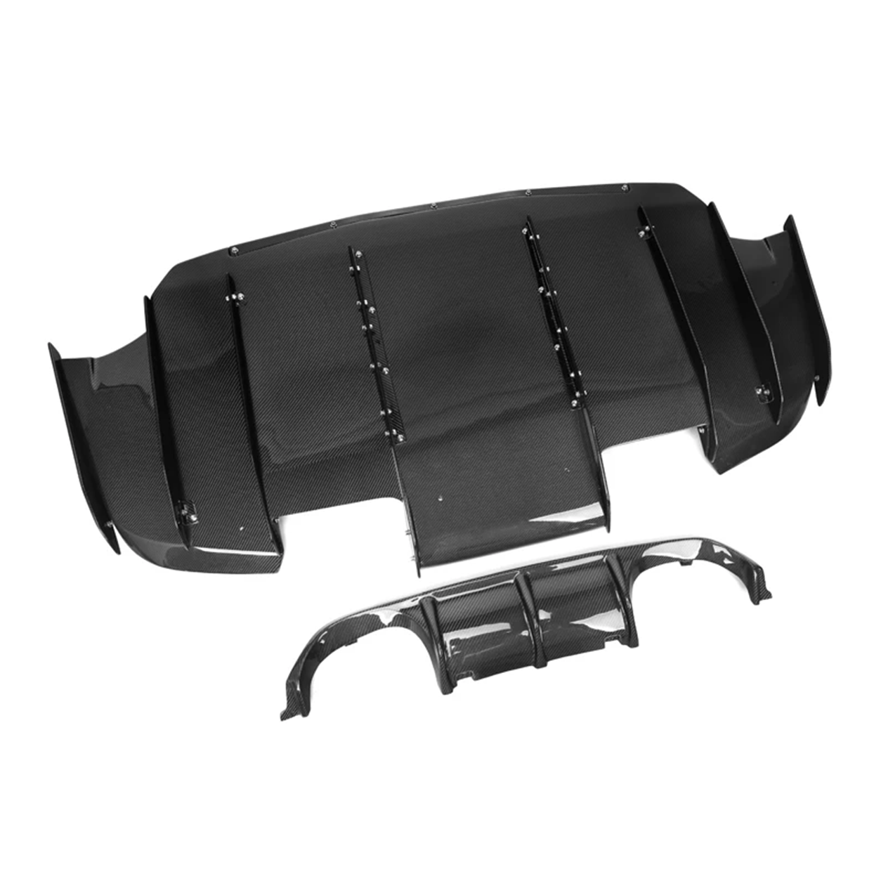 BMW F80 M3 F82 M4 VS Style Dry Carbon Fiber 2-Piece Rear Diffuser