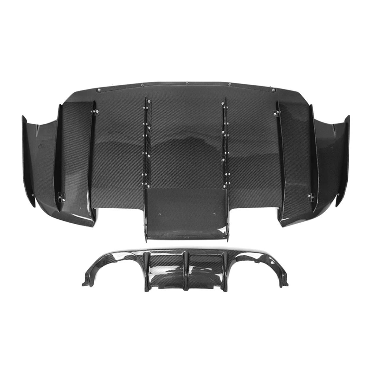 BMW F80 M3 F82 M4 VS Style Dry Carbon Fiber 2-Piece Rear Diffuser