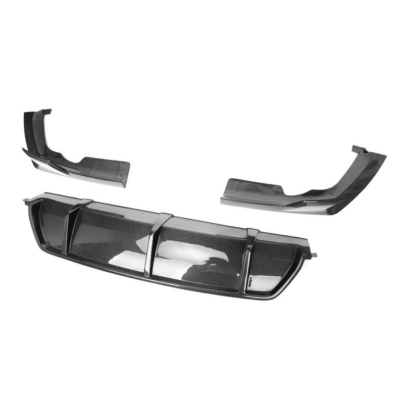 BMW X6 G06 Pre-LCI MP Style Dry Carbon Fiber Rear Bumper Diffuser with Splitter 3-Piece Set